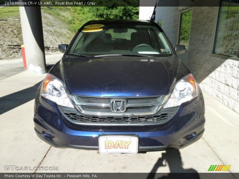Royal Blue Pearl / Gray 2010 Honda CR-V LX AWD