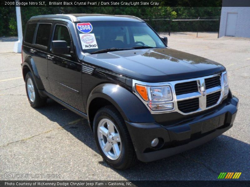 Brilliant Black Crystal Pearl / Dark Slate Gray/Light Slate Gray 2008 Dodge Nitro SLT