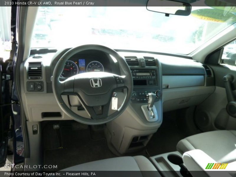 Royal Blue Pearl / Gray 2010 Honda CR-V LX AWD