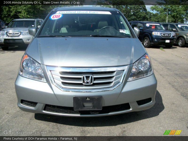 Slate Green Metallic / Gray 2008 Honda Odyssey EX-L