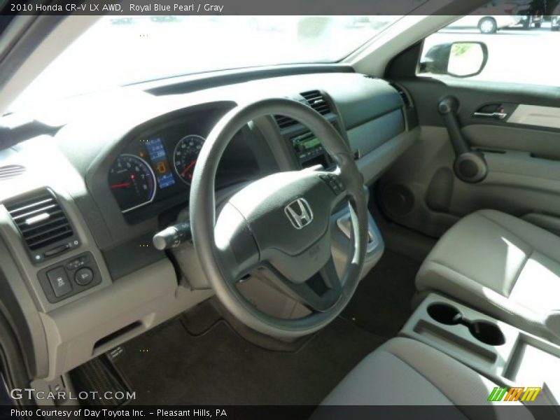 Royal Blue Pearl / Gray 2010 Honda CR-V LX AWD