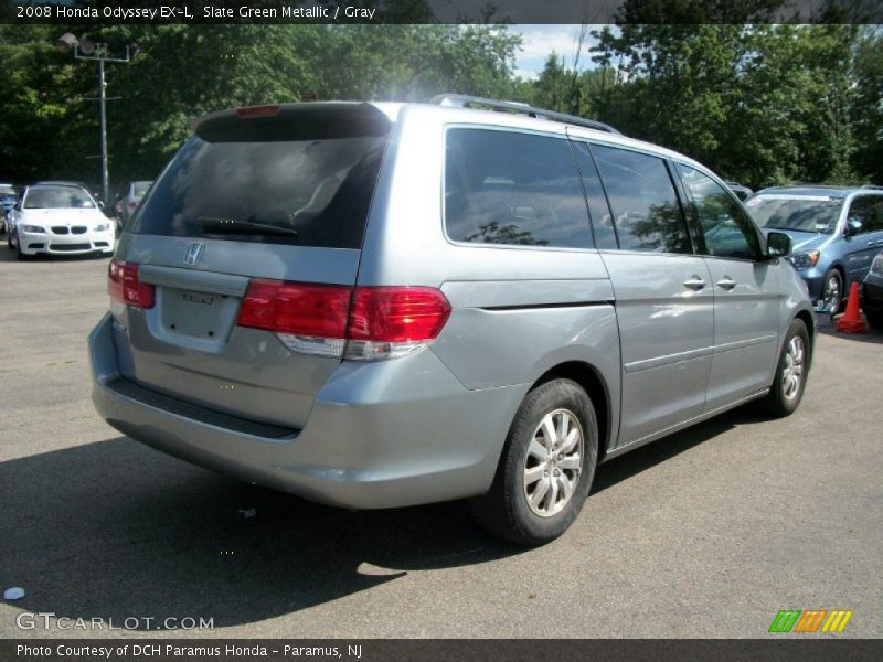 Slate Green Metallic / Gray 2008 Honda Odyssey EX-L