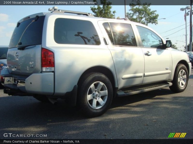 Silver Lightning / Graphite/Titanium 2006 Nissan Armada LE 4x4