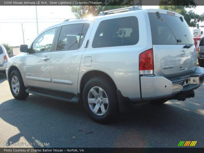 Silver Lightning / Graphite/Titanium 2006 Nissan Armada LE 4x4