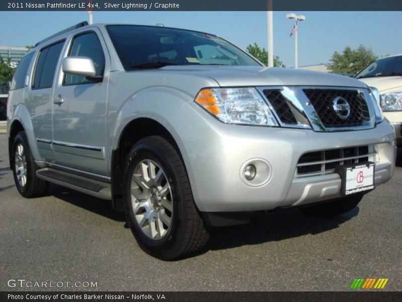 Silver Lightning / Graphite 2011 Nissan Pathfinder LE 4x4