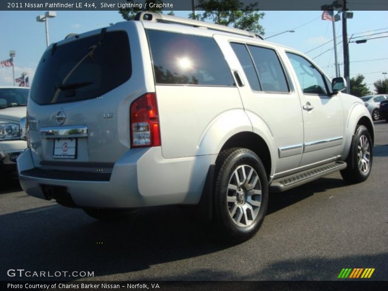 Silver Lightning / Graphite 2011 Nissan Pathfinder LE 4x4