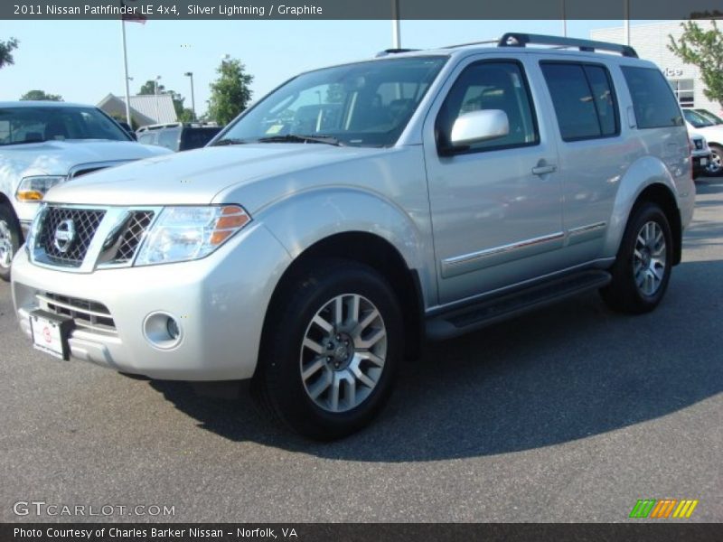 Silver Lightning / Graphite 2011 Nissan Pathfinder LE 4x4