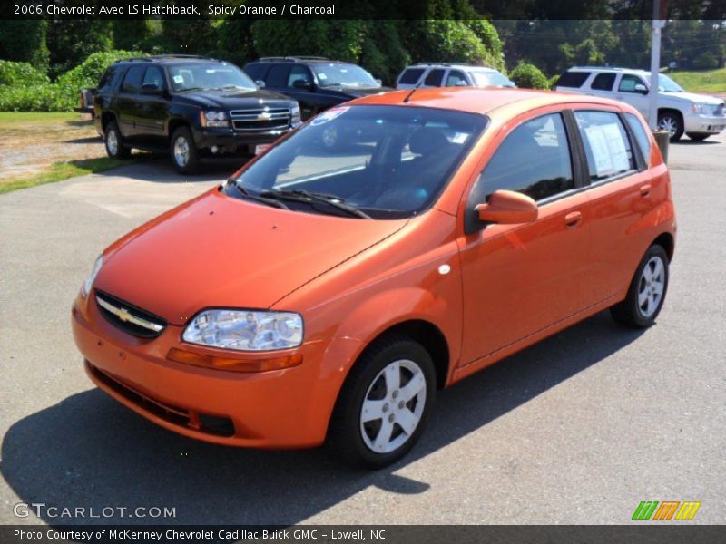 Spicy Orange / Charcoal 2006 Chevrolet Aveo LS Hatchback