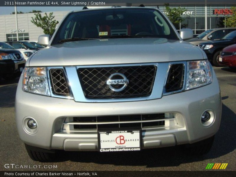 Silver Lightning / Graphite 2011 Nissan Pathfinder LE 4x4