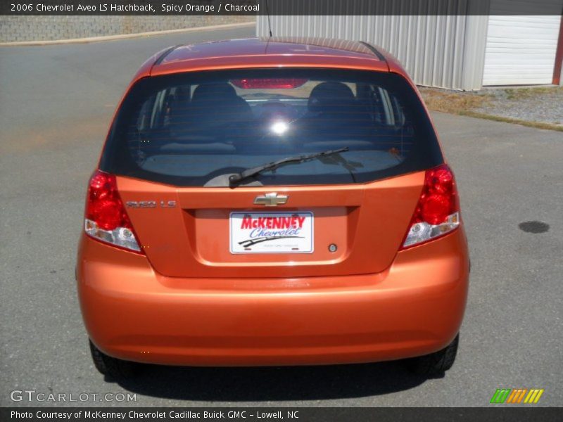 Spicy Orange / Charcoal 2006 Chevrolet Aveo LS Hatchback