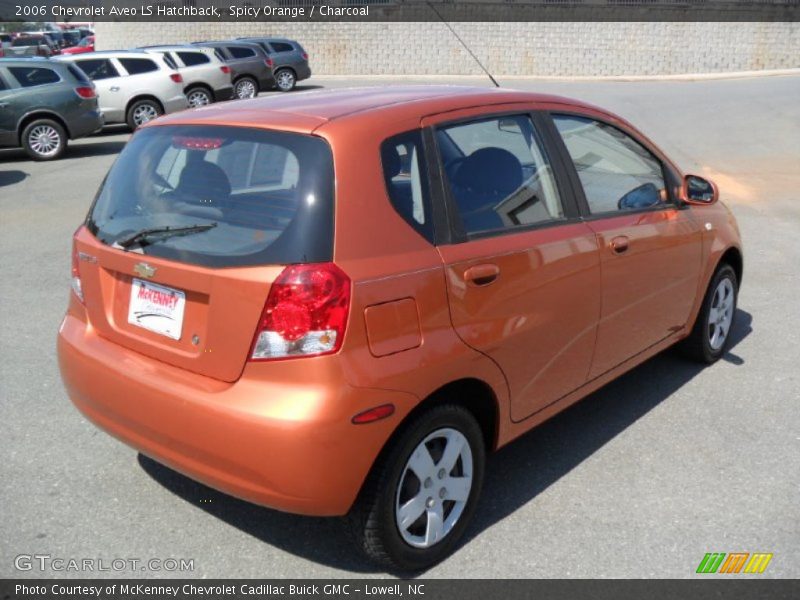 Spicy Orange / Charcoal 2006 Chevrolet Aveo LS Hatchback