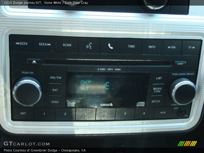 Stone White / Dark Slate Gray 2010 Dodge Journey SXT