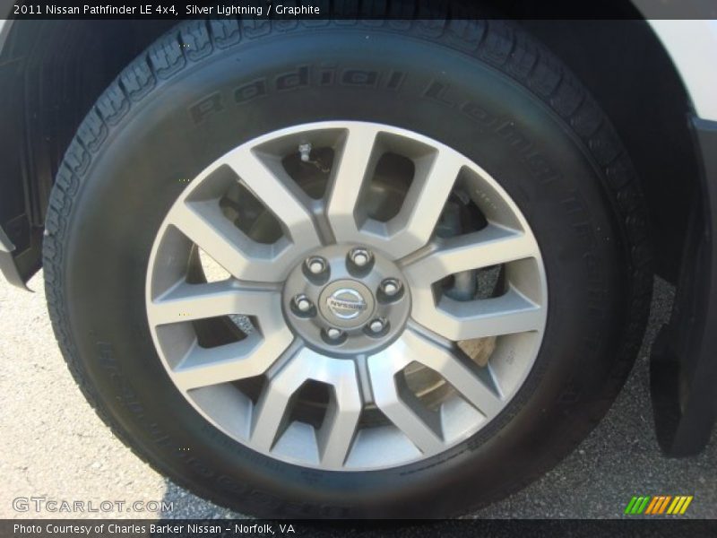Silver Lightning / Graphite 2011 Nissan Pathfinder LE 4x4