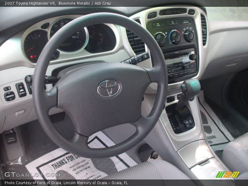 Bluestone Metallic / Ash Gray 2007 Toyota Highlander V6