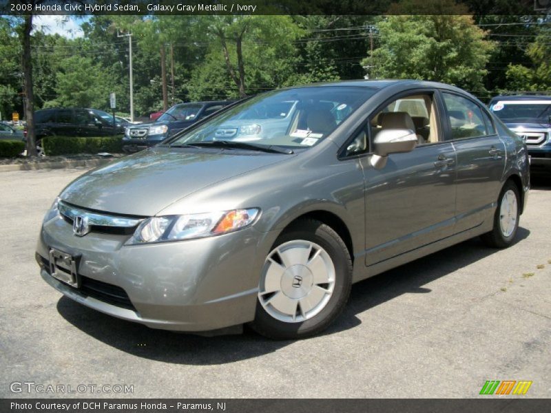 Galaxy Gray Metallic / Ivory 2008 Honda Civic Hybrid Sedan