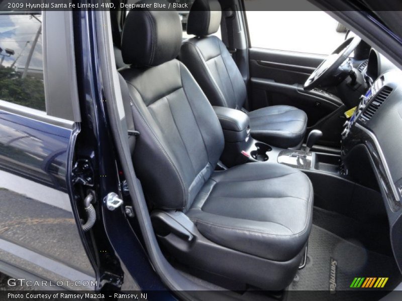 Deepwater Blue / Black 2009 Hyundai Santa Fe Limited 4WD