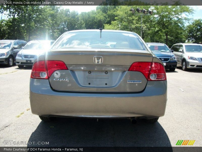 Galaxy Gray Metallic / Ivory 2008 Honda Civic Hybrid Sedan