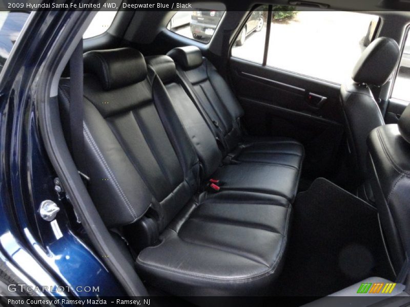 Deepwater Blue / Black 2009 Hyundai Santa Fe Limited 4WD