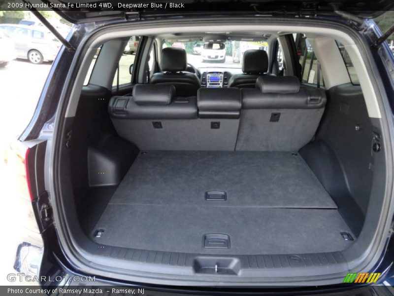 Deepwater Blue / Black 2009 Hyundai Santa Fe Limited 4WD