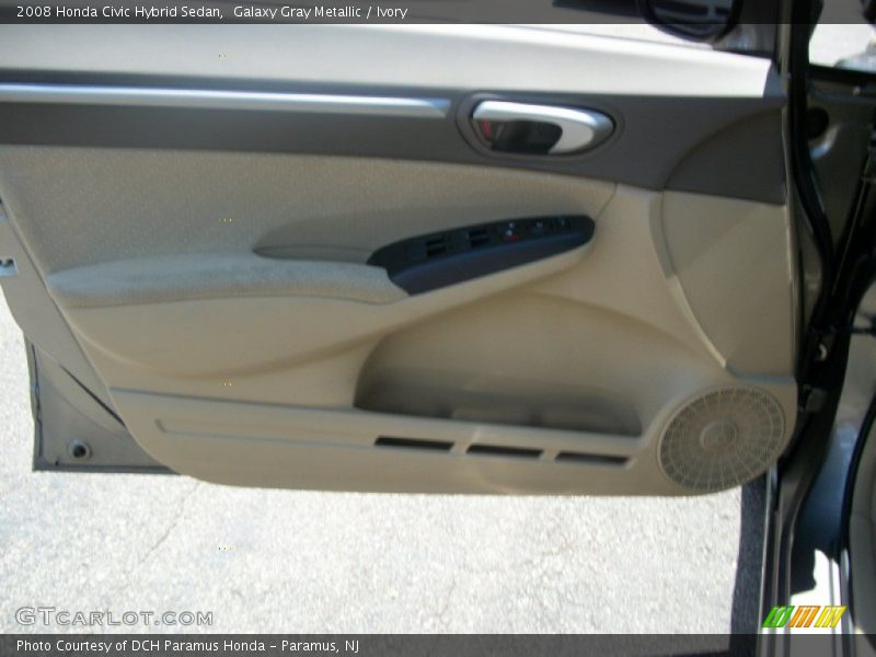 Galaxy Gray Metallic / Ivory 2008 Honda Civic Hybrid Sedan