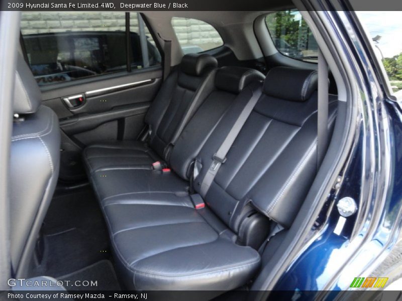 Deepwater Blue / Black 2009 Hyundai Santa Fe Limited 4WD