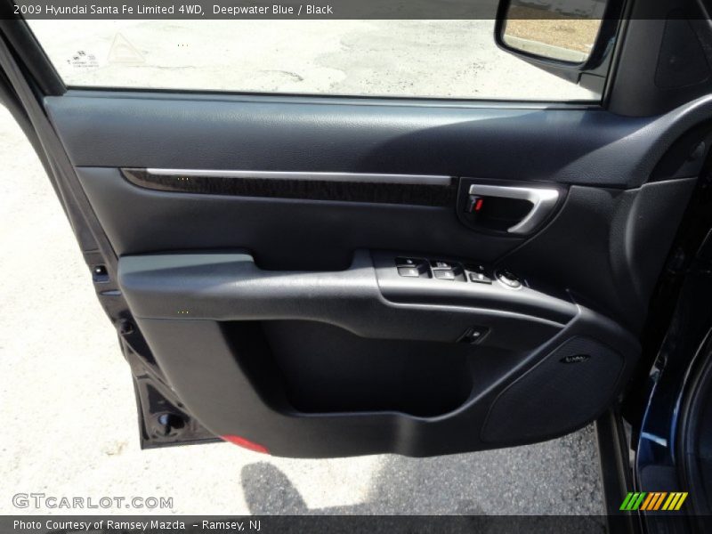 Deepwater Blue / Black 2009 Hyundai Santa Fe Limited 4WD