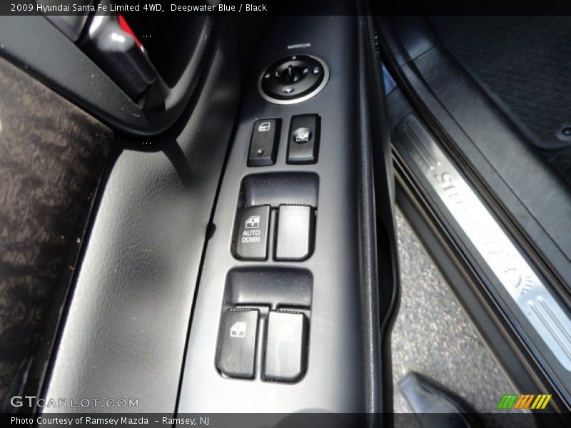 Deepwater Blue / Black 2009 Hyundai Santa Fe Limited 4WD