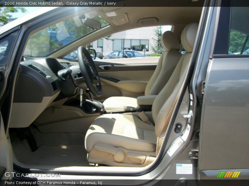 Galaxy Gray Metallic / Ivory 2008 Honda Civic Hybrid Sedan