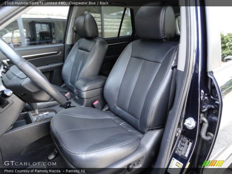Deepwater Blue / Black 2009 Hyundai Santa Fe Limited 4WD