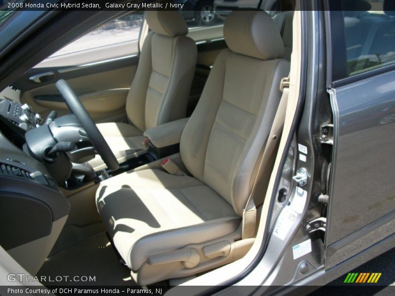 Galaxy Gray Metallic / Ivory 2008 Honda Civic Hybrid Sedan