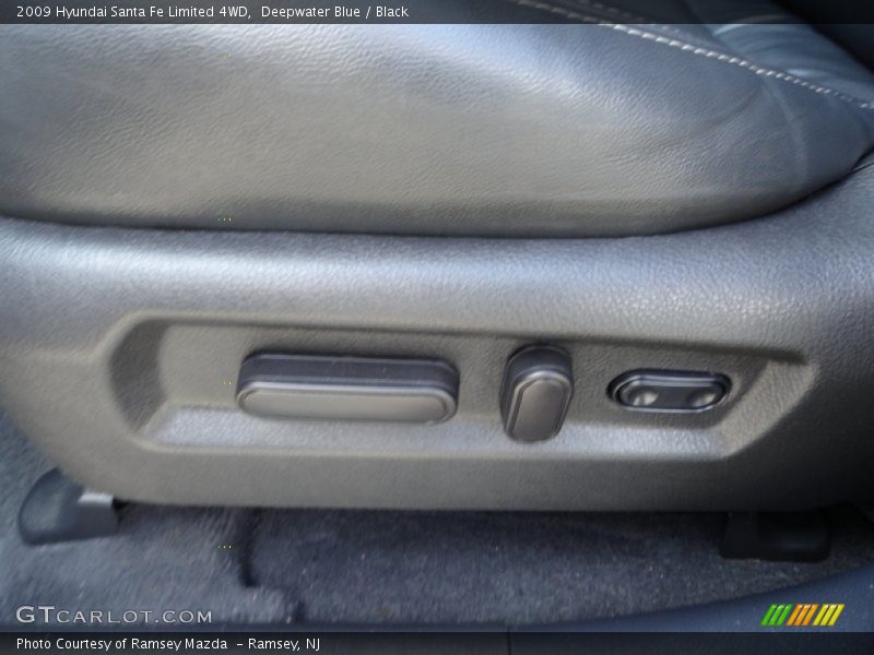 Deepwater Blue / Black 2009 Hyundai Santa Fe Limited 4WD