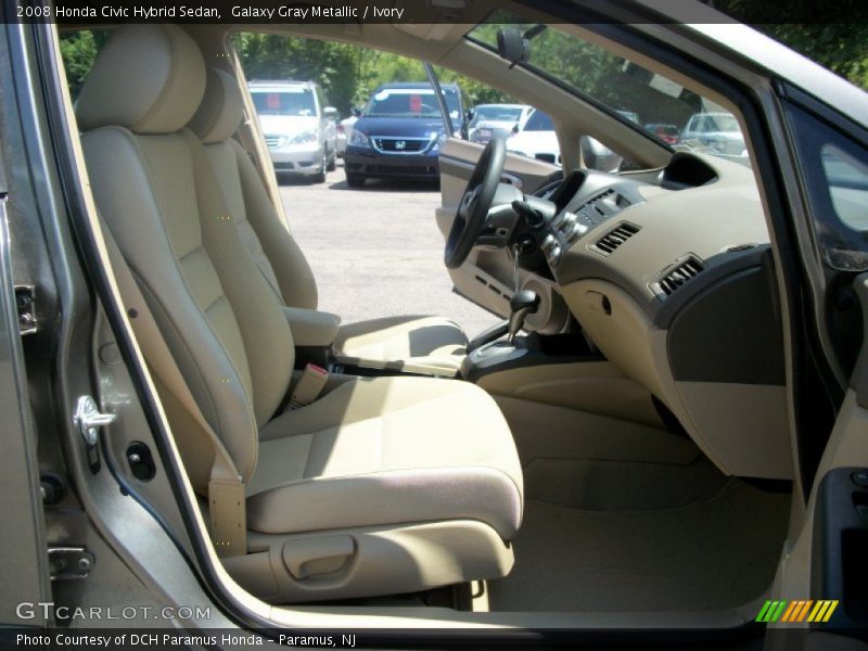 Galaxy Gray Metallic / Ivory 2008 Honda Civic Hybrid Sedan
