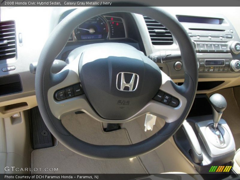 Galaxy Gray Metallic / Ivory 2008 Honda Civic Hybrid Sedan