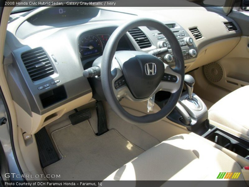 Galaxy Gray Metallic / Ivory 2008 Honda Civic Hybrid Sedan