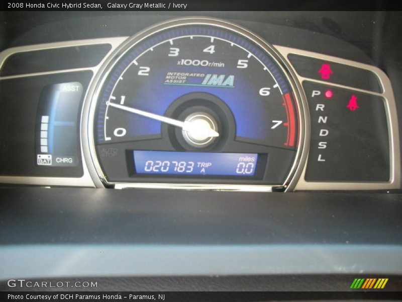 Galaxy Gray Metallic / Ivory 2008 Honda Civic Hybrid Sedan