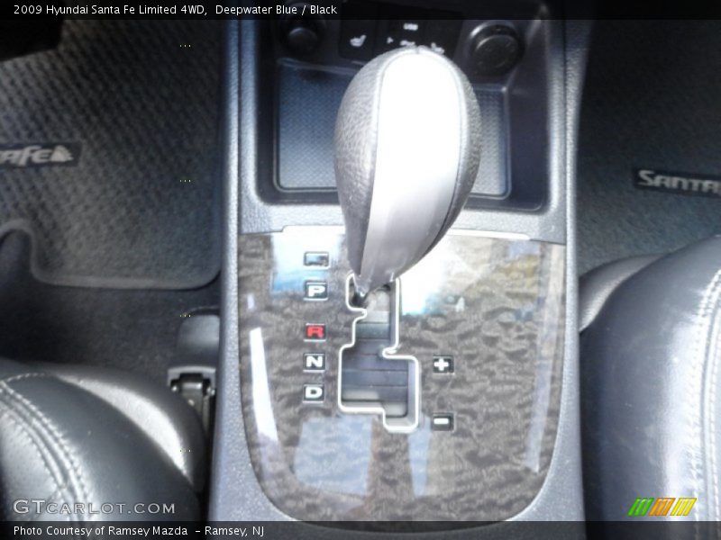 Deepwater Blue / Black 2009 Hyundai Santa Fe Limited 4WD