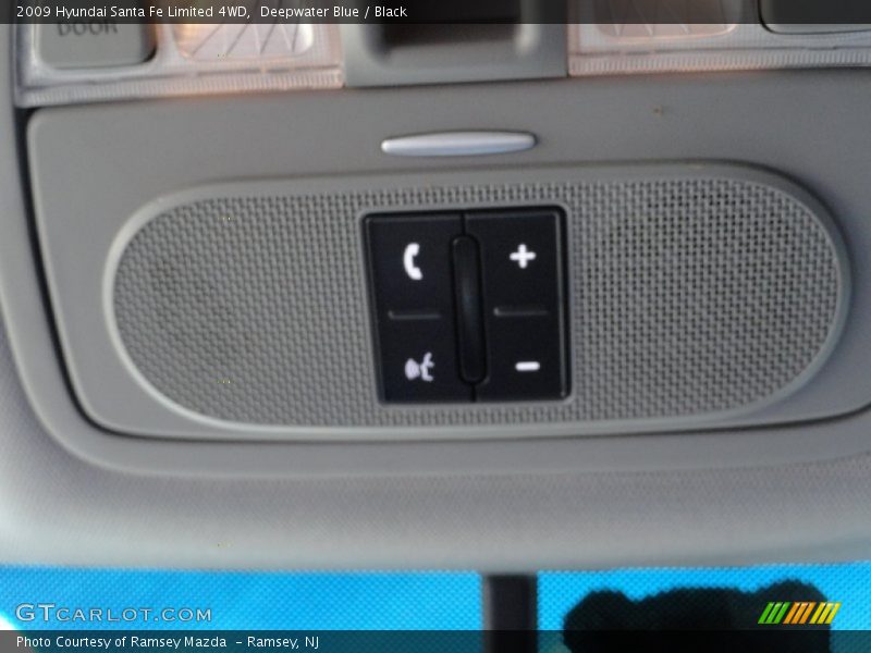 Deepwater Blue / Black 2009 Hyundai Santa Fe Limited 4WD