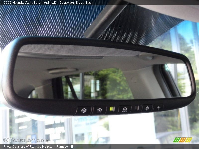 Deepwater Blue / Black 2009 Hyundai Santa Fe Limited 4WD