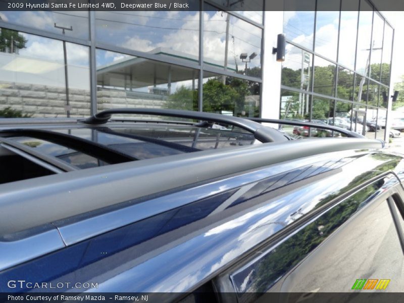 Deepwater Blue / Black 2009 Hyundai Santa Fe Limited 4WD