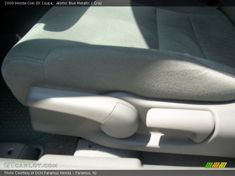 Atomic Blue Metallic / Gray 2009 Honda Civic EX Coupe