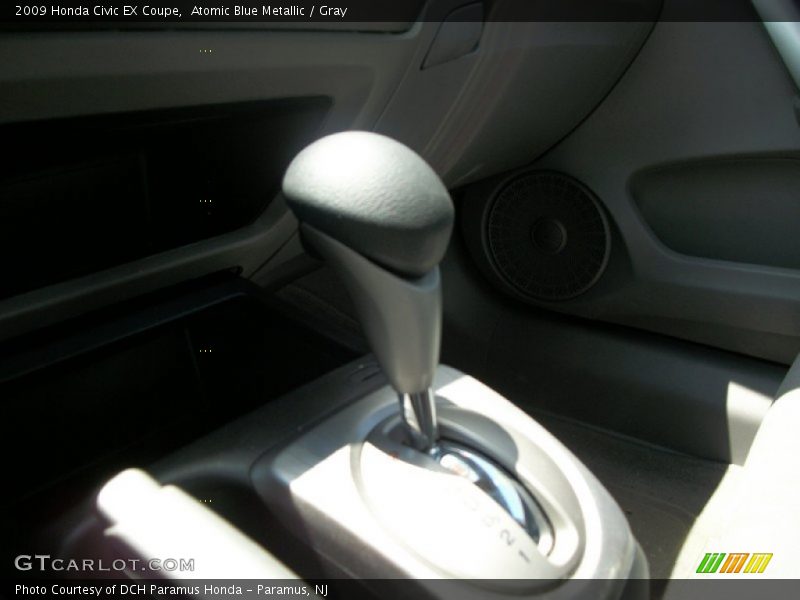 Atomic Blue Metallic / Gray 2009 Honda Civic EX Coupe