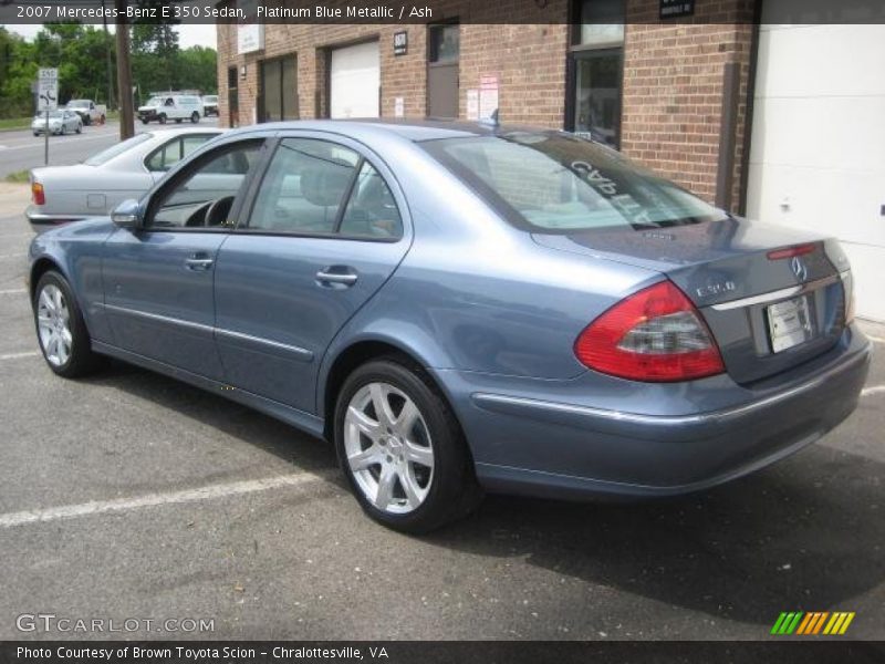 Platinum Blue Metallic / Ash 2007 Mercedes-Benz E 350 Sedan
