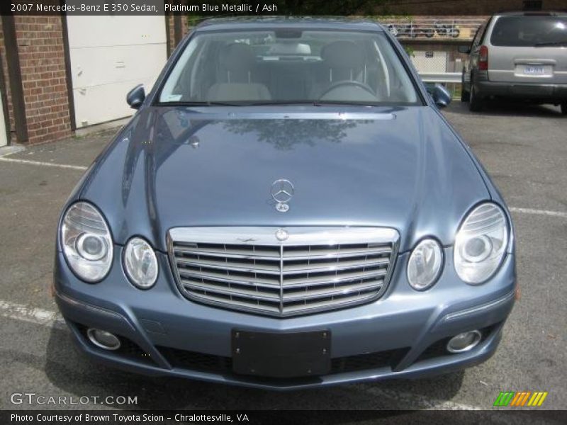 Platinum Blue Metallic / Ash 2007 Mercedes-Benz E 350 Sedan