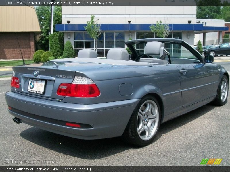 Quartz Blue Metallic / Grey 2006 BMW 3 Series 330i Convertible