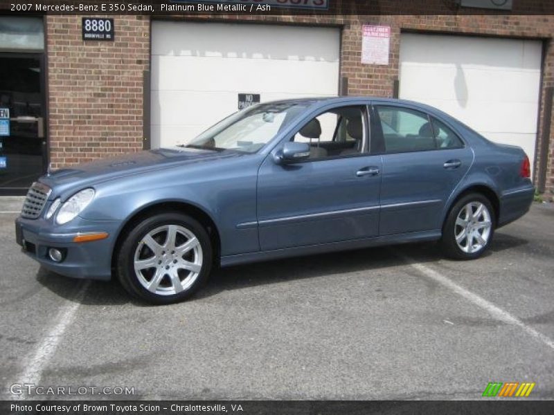 Platinum Blue Metallic / Ash 2007 Mercedes-Benz E 350 Sedan