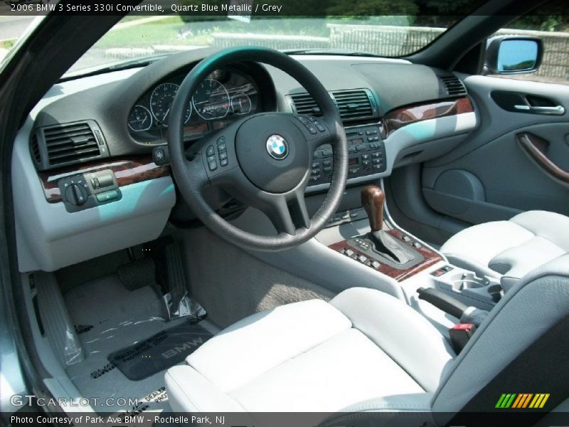 Quartz Blue Metallic / Grey 2006 BMW 3 Series 330i Convertible