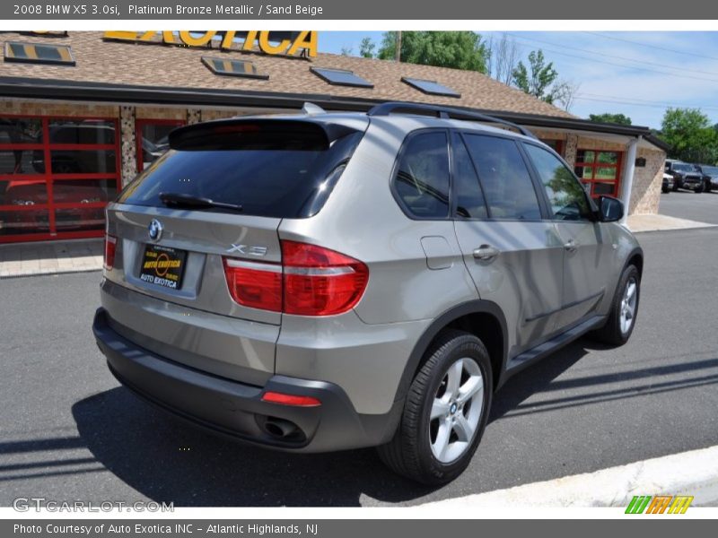 Platinum Bronze Metallic / Sand Beige 2008 BMW X5 3.0si