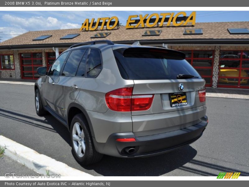 Platinum Bronze Metallic / Sand Beige 2008 BMW X5 3.0si