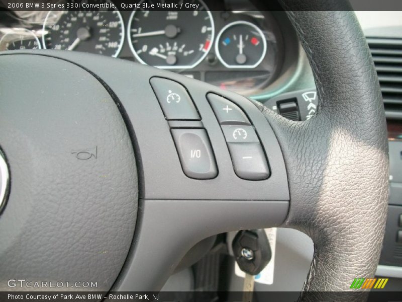 Quartz Blue Metallic / Grey 2006 BMW 3 Series 330i Convertible