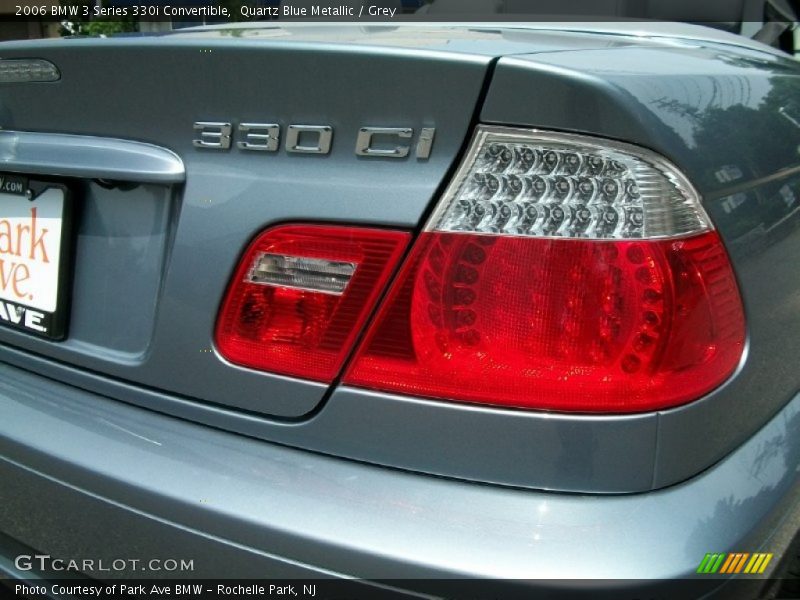 Quartz Blue Metallic / Grey 2006 BMW 3 Series 330i Convertible